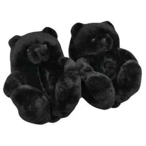 Plush Fur Teddy Bear Slippers